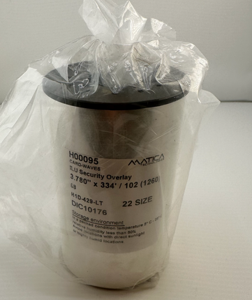 Matica (EDIsecure) DIC10176 Card-Waves Overlay Ribbon - 1250 Prints XID Series