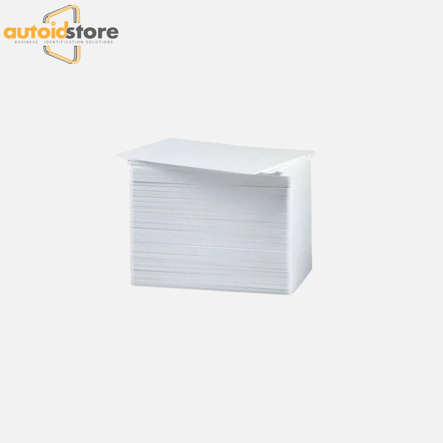 100 Blank White PVC Cards - CR80, 30 Mil, Credit Card Size