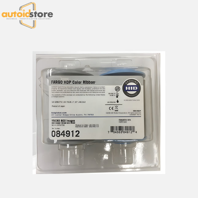 Fargo HDP6600 YMCKK Ribbon, 750 Images P/N 84912 (084912)