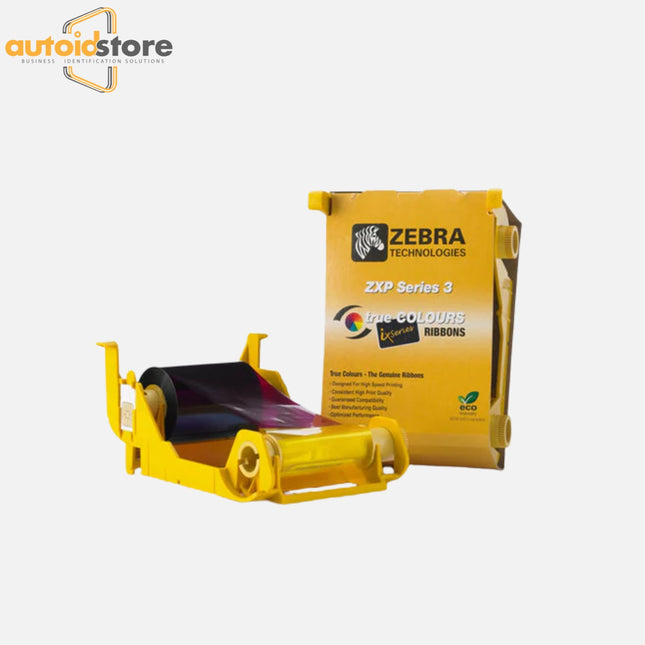 genuine zebra 800033-840 ymcko zxp 3 series color ribbon 200 images - 0