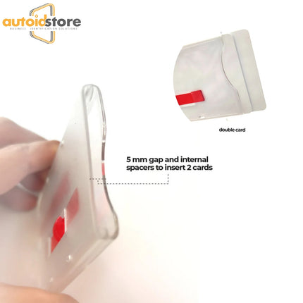 Horizontal Cardholder with Red Card Ejector, 10 units