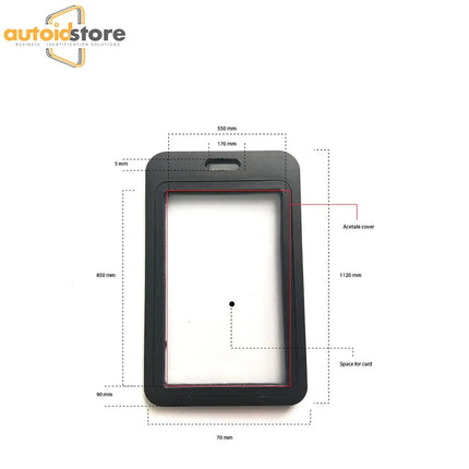 id cardholder clamshell black 2 cards - 4