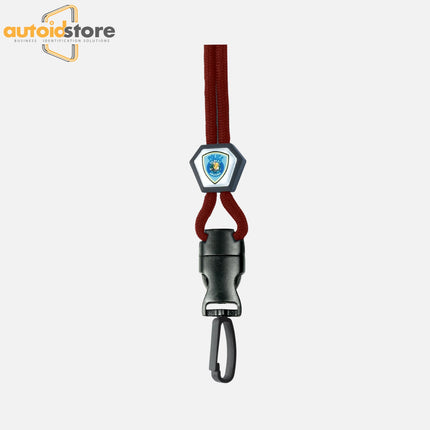 RED Diamond Slider Optibraid Lanyard with Plastic Hook - 1