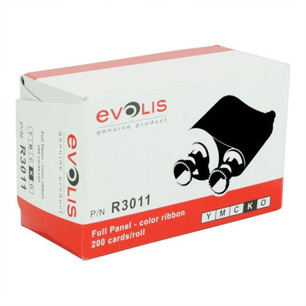 Evolis R3011 Ribbon 5 Panel YMCKO (200) Pebble Dualys Securion