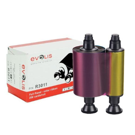Evolis R3011 Ribbon 5 Panel YMCKO (200) Pebble Dualys Securion