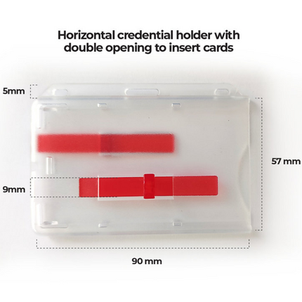 Horizontal Cardholder with Red Card Ejector