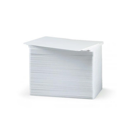 500 Blank White PVC Cards - CR80, 30 Mil, Credit Card Size