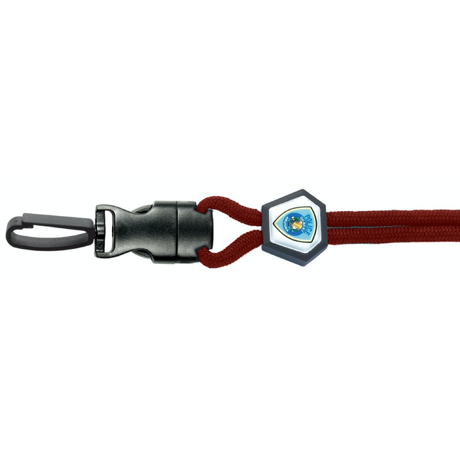 New RED Diamond Slider Optibraid Lanyard with Plastic Hook - 100pk